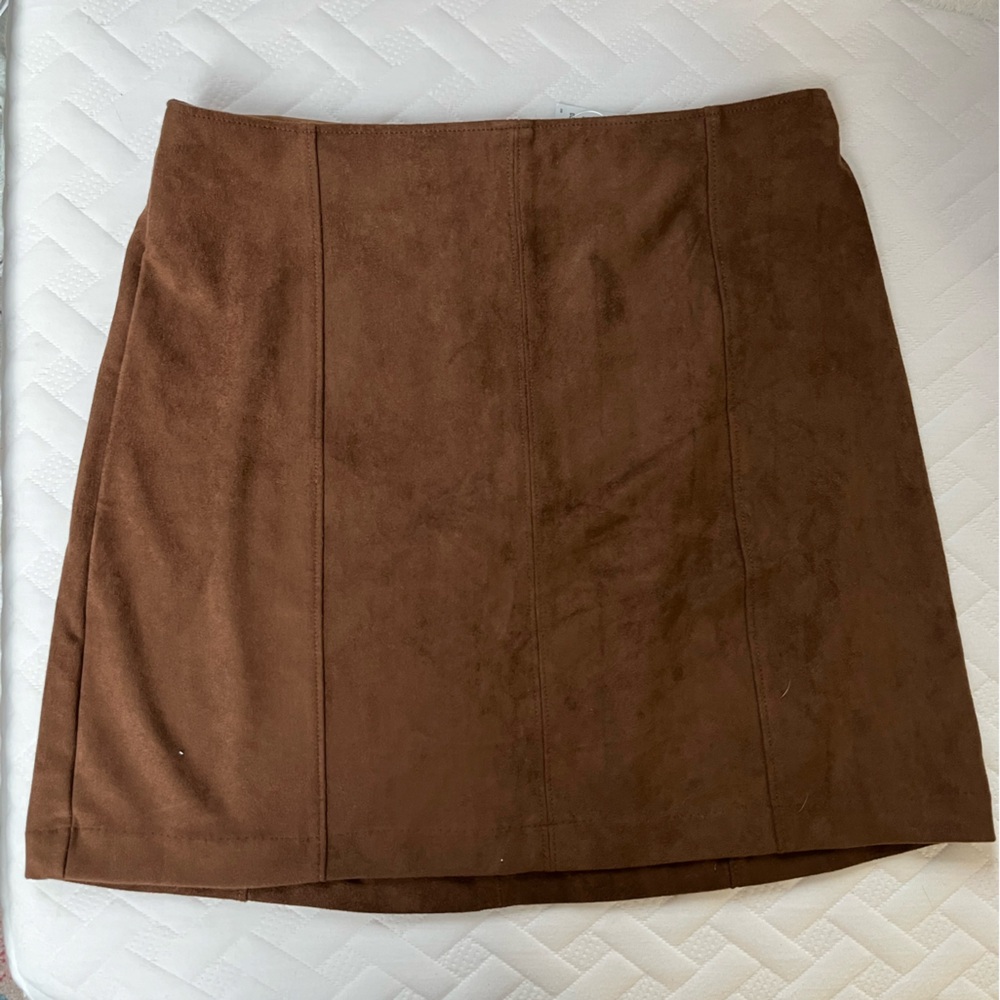Abercrombie and Fitch Vegan Suede Mini Skirt Size M